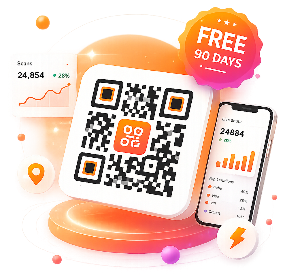 3D QR Code Illustration